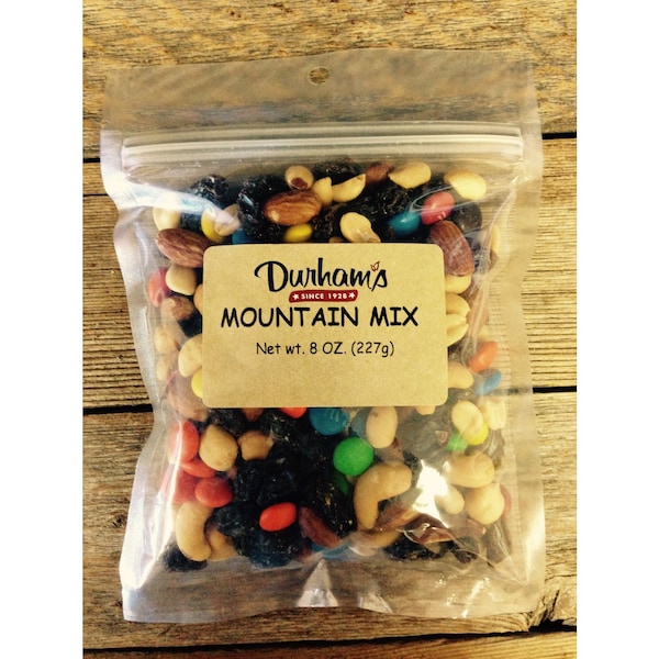 Durhams Nuts Raisins Chocolate Trail Mix 8 oz Bagged 7304280211 Zoro
